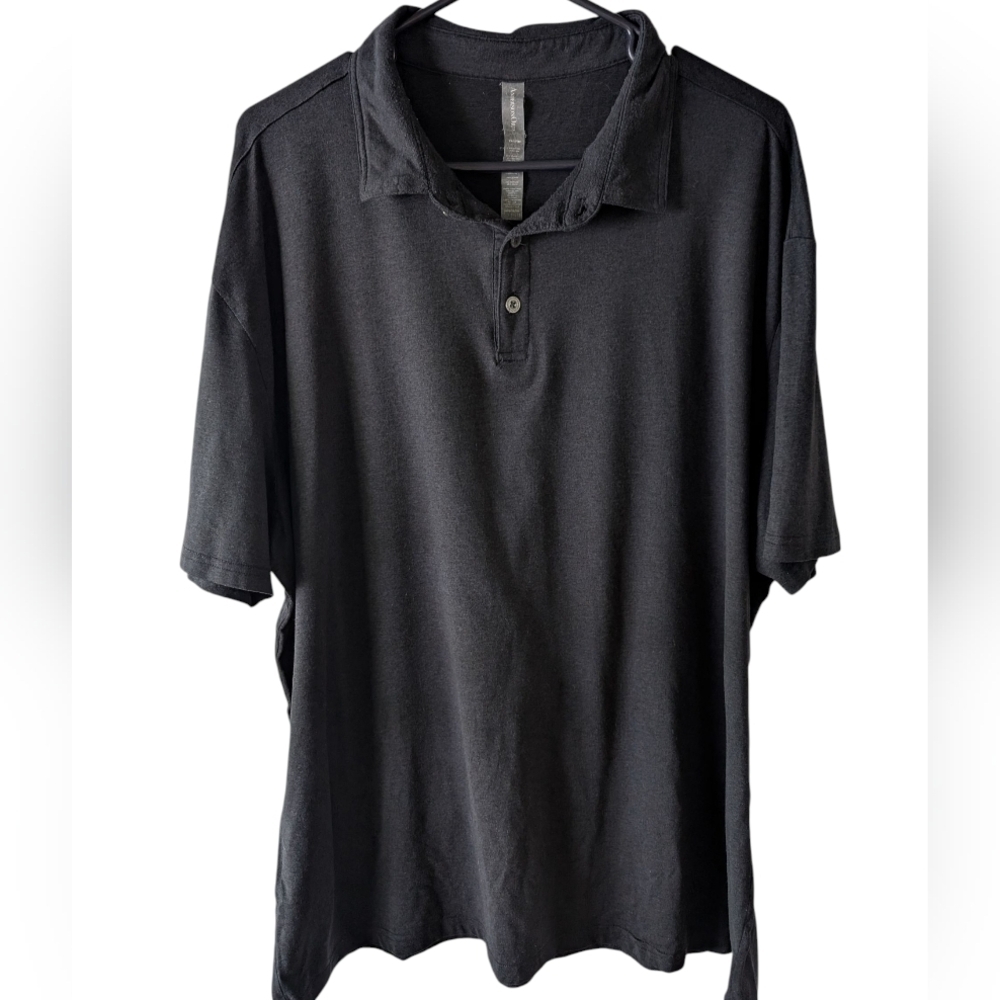 AndersonOrd Men's Black Performance Polo Shirt XXL